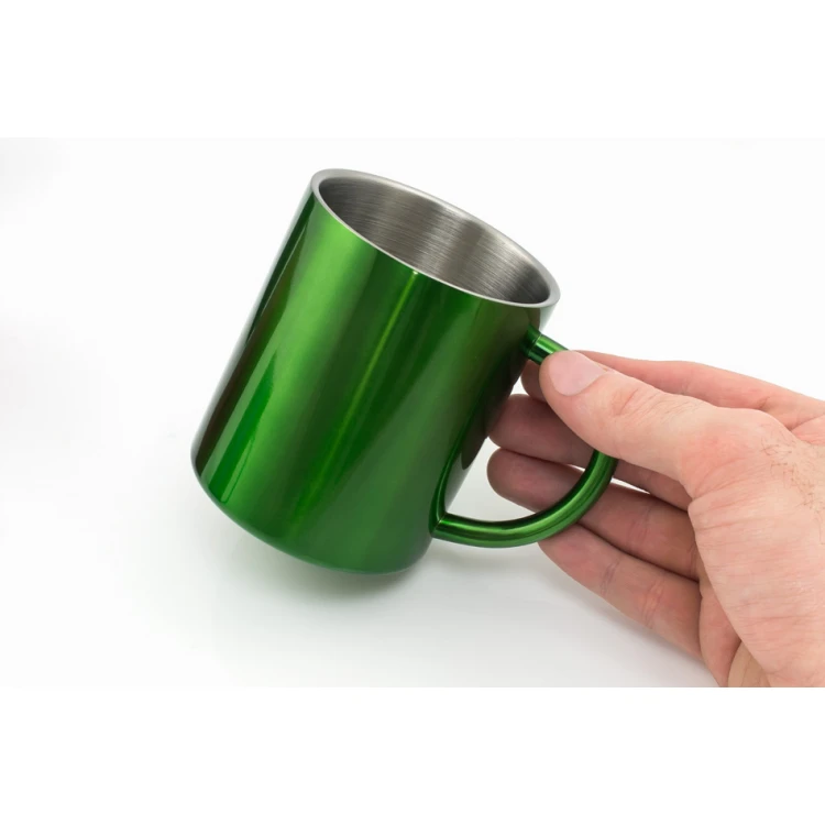 Adventure Stainless Steel Mug with Your Engraving - Capacity: 240 ml - MUG027 - Four Colors to Choose From