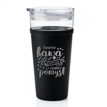 Morea Glass Mug - 428ml - Coffee is always a good idea - MUG038