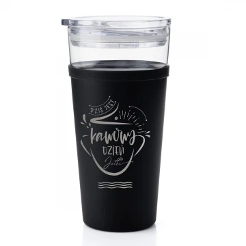Morea Glass Mug - 428ml - Coffee Day - KUB039