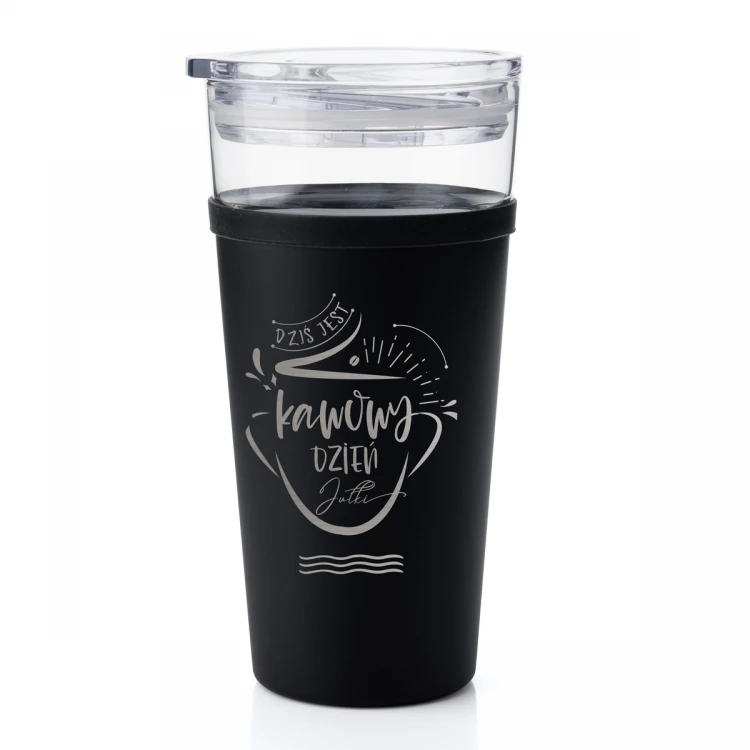 Morea Glass Mug - 428ml - Coffee Day - KUB039