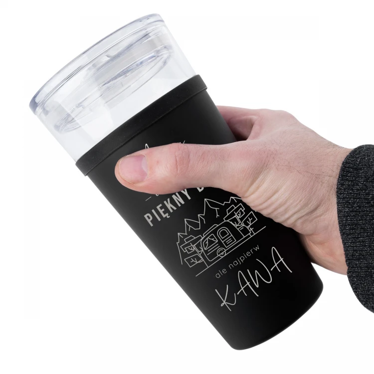 Morea Glass Mug - 428ml - Coffee First - MUG048