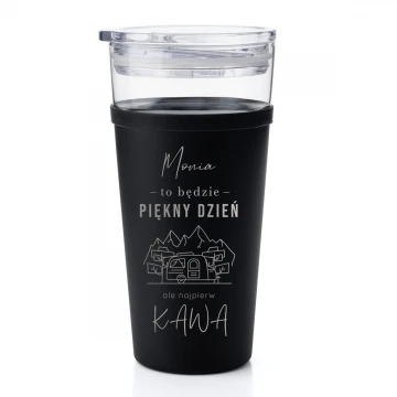 Morea Glass Mug - 428ml - Coffee First - MUG048