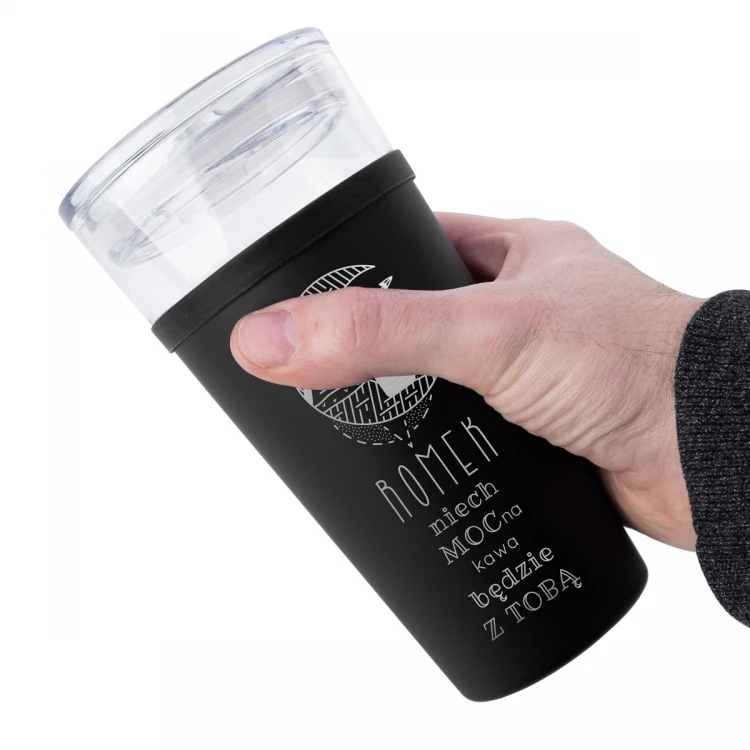 Morea Glass Mug - 428ml - May the strong coffee be with you - MUG047