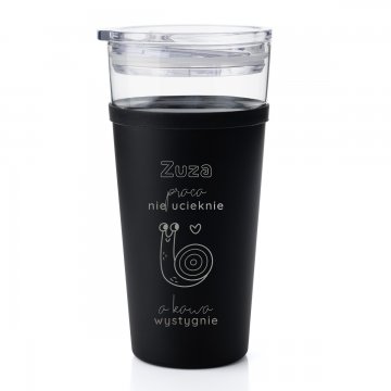 Morea Glass Mug - 428ml - the duck won't escape, but the coffee will cool down - MUG045