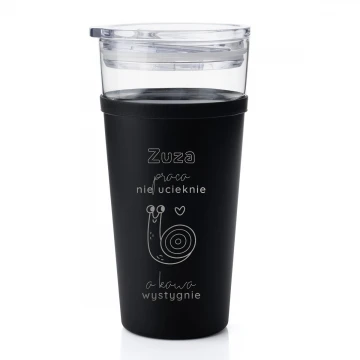 Morea Glass Mug - 428ml - the duck won't escape, but the coffee will cool down - MUG045