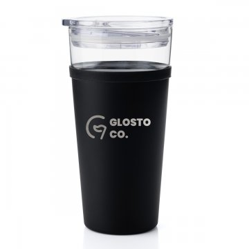 Morea Glass Mug - 428ml with any logo - MUG050