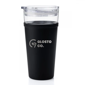 Morea Glass Mug - 428ml with any logo - MUG050