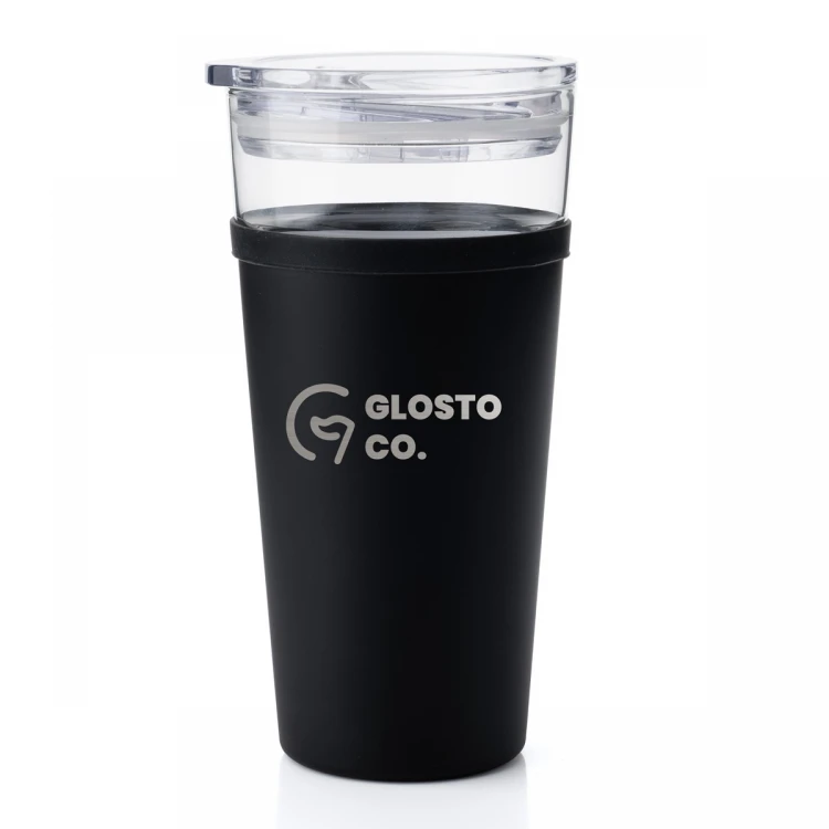 Morea Glass Mug - 428ml with any logo - MUG050