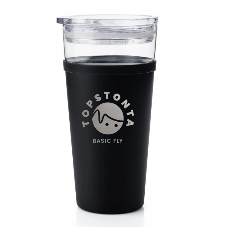 Morea Glass Mug - 428ml with any logo - MUG051