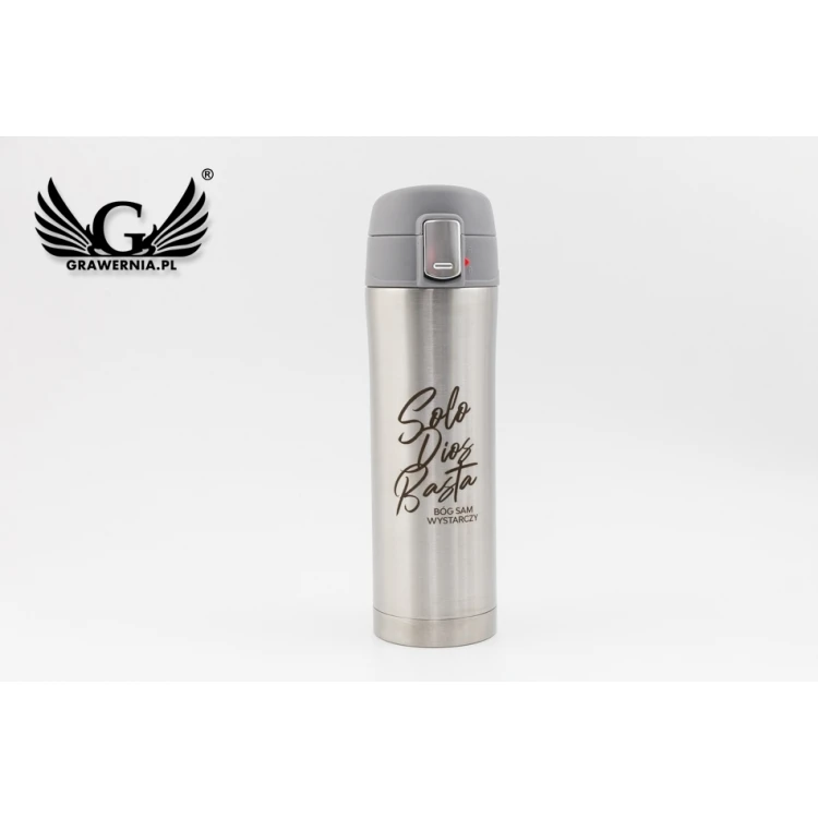Engraved Thermal Mug - LOCK - 440ml capacity - MUG032