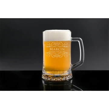Beer mug with engraving - Beer Lover - KUF006