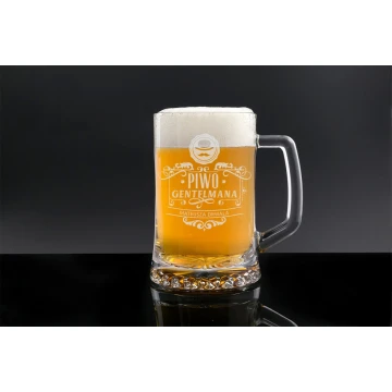 Beer mug with engraving - Gentleman's Beer - MUG004