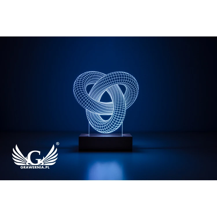 3D LED RGB Lamp Controlled by Remote - L3D001