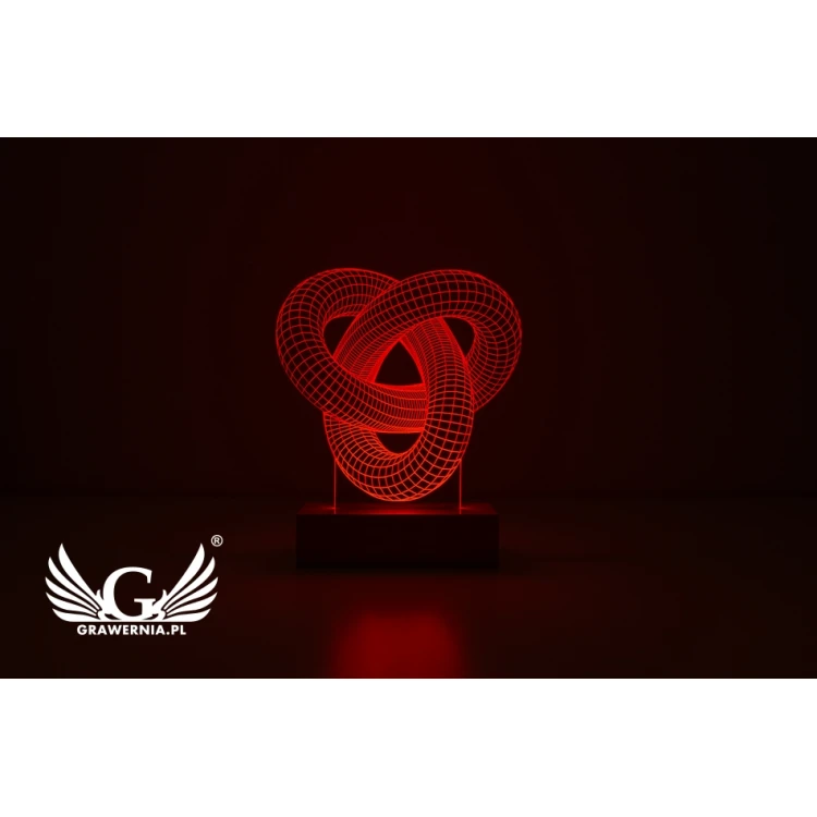 3D LED RGB Lamp Controlled by Remote - L3D001