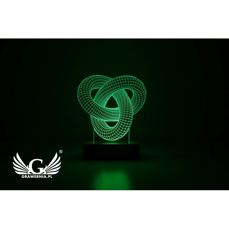 3D LED RGB Lamp Controlled by Remote - L3D001