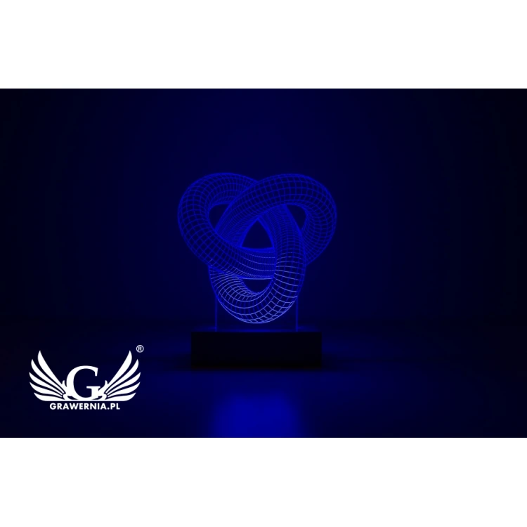3D LED RGB Lamp Controlled by Remote - L3D001