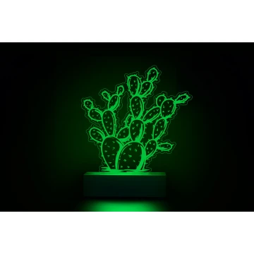 RGB LED Cactus Lamp 2 - Remote Controlled - LED029