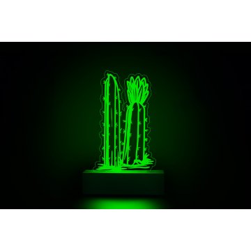 RGB LED Cactus Lamp 3 - Remote Controlled - LED030