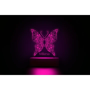 RGB LED Butterfly Lamp - Remote Controlled - LED024
