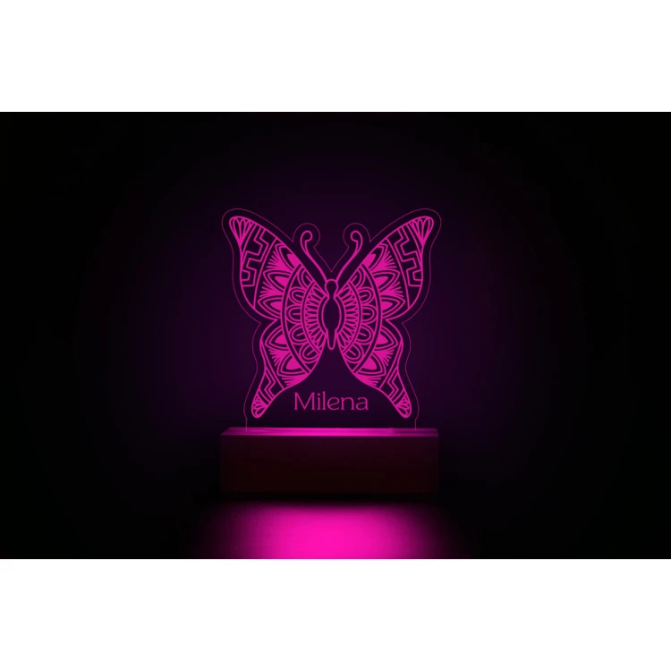 RGB LED Butterfly Lamp - Remote Controlled - LED024