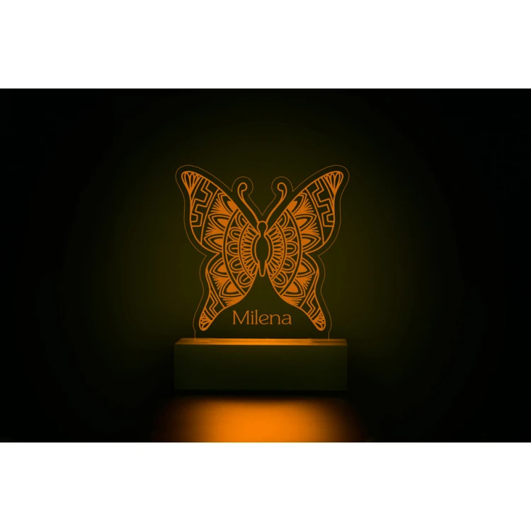 RGB LED Butterfly Lamp - Remote Controlled - LED024