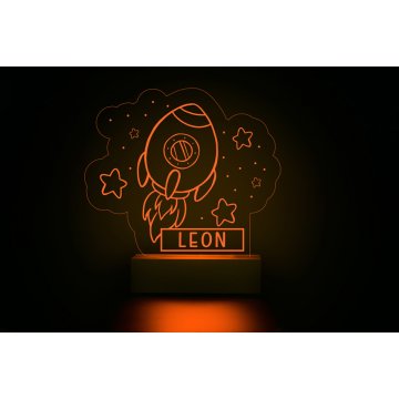 RGB LED Rocket Lamp - Remote Controlled - LED023