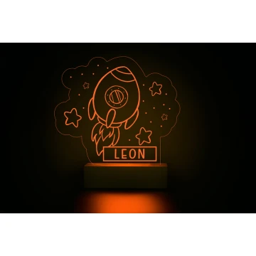 RGB LED Rocket Lamp - Remote Controlled - LED023