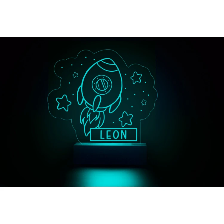 RGB LED Rocket Lamp - Remote Controlled - LED023