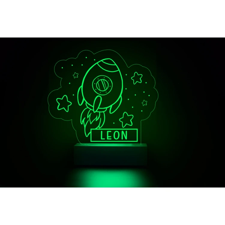 RGB LED Rocket Lamp - Remote Controlled - LED023