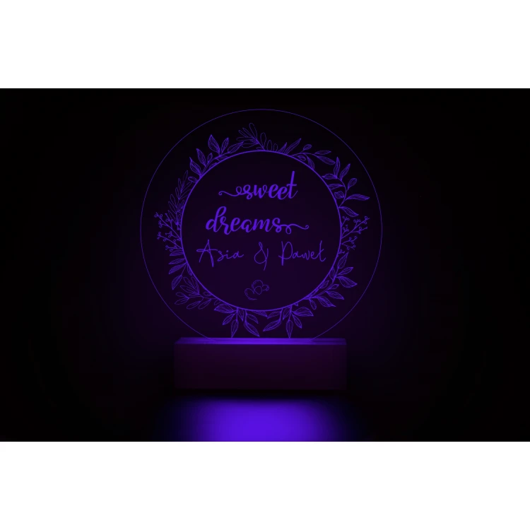 RGB LED Lamp Sweet Dreams - Remote Controlled - LED025