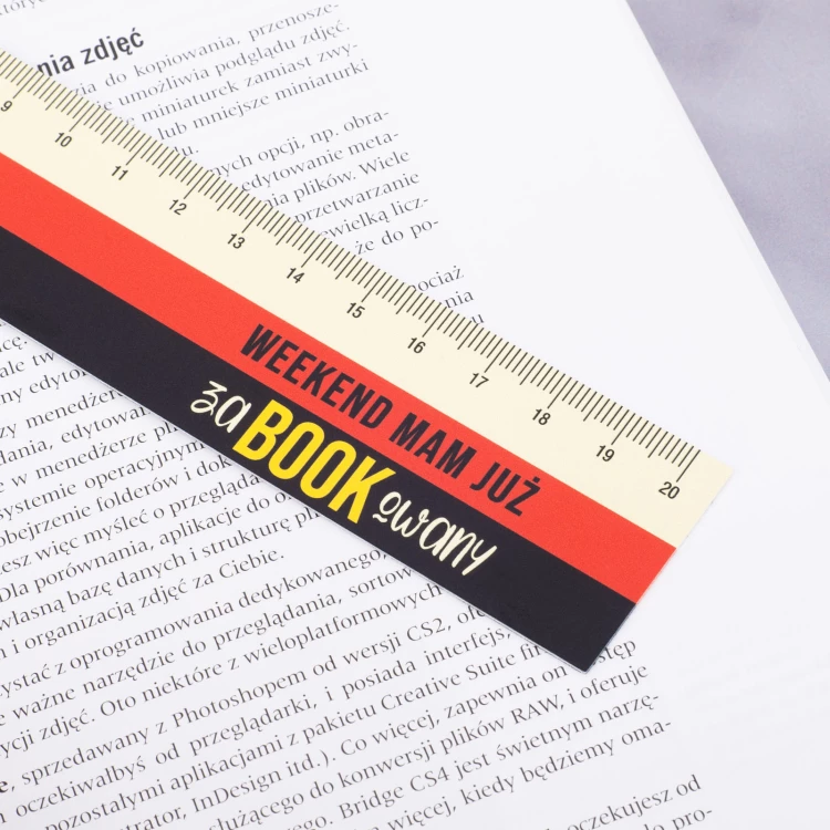 I've already BOOKed my weekend - bookmark with your logo - set of 100 pieces - ZAK026