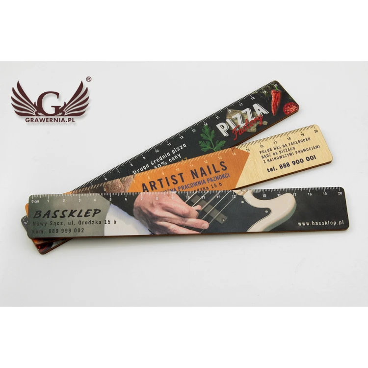 PROMOTIONAL SCHOOL RULERS with any colorful UV print - LIN001