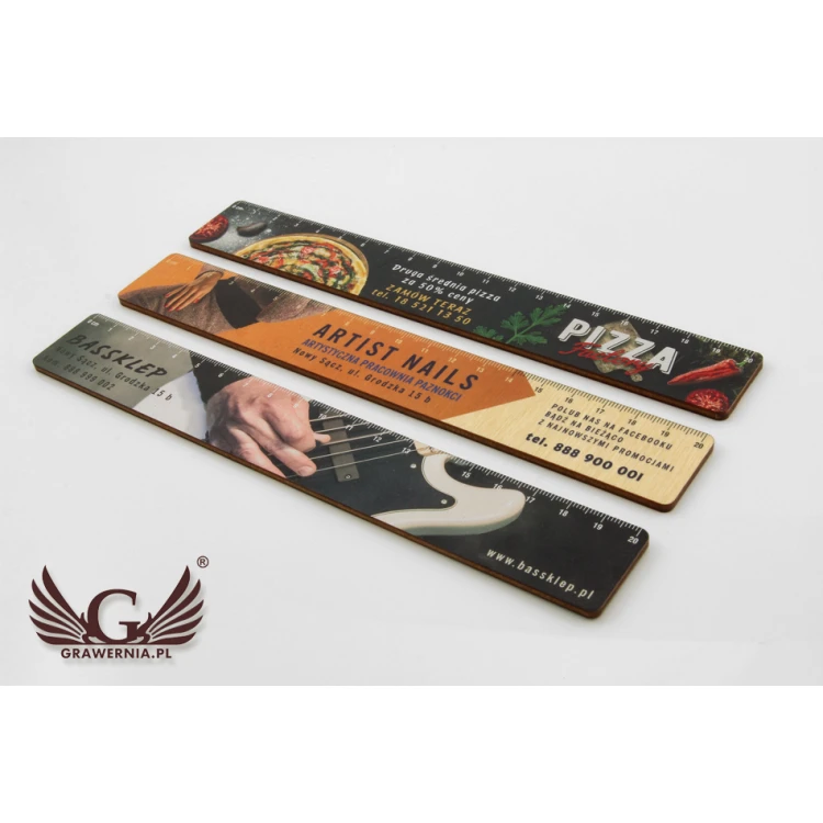 PROMOTIONAL SCHOOL RULERS with any colorful UV print - LIN001
