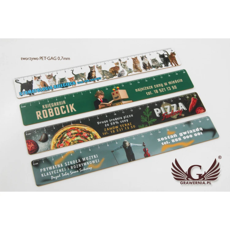 PROMOTIONAL SCHOOL RULERS with any colorful UV print - LIN001