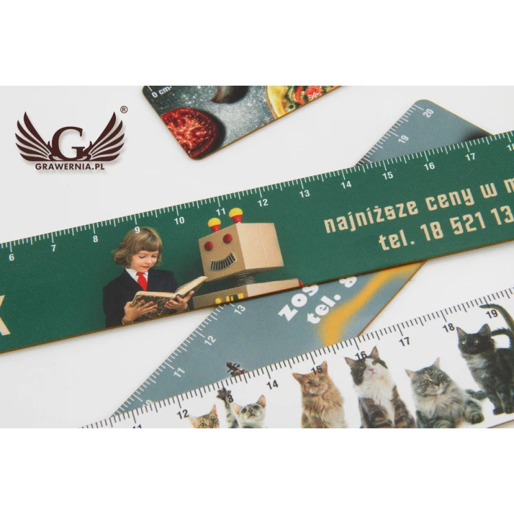 PROMOTIONAL SCHOOL RULERS with any colorful UV print - LIN001
