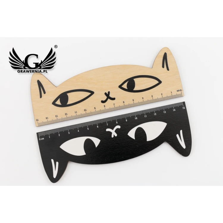 Wooden Rulers - Cats - Colorful UV Print - LIN005