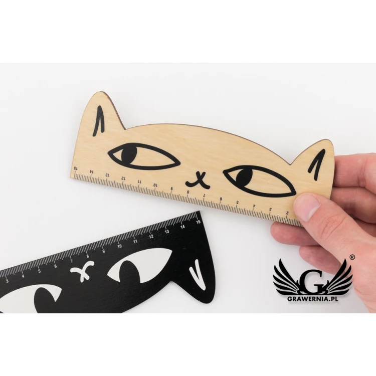 Wooden Rulers - Cats - Colorful UV Print - LIN005