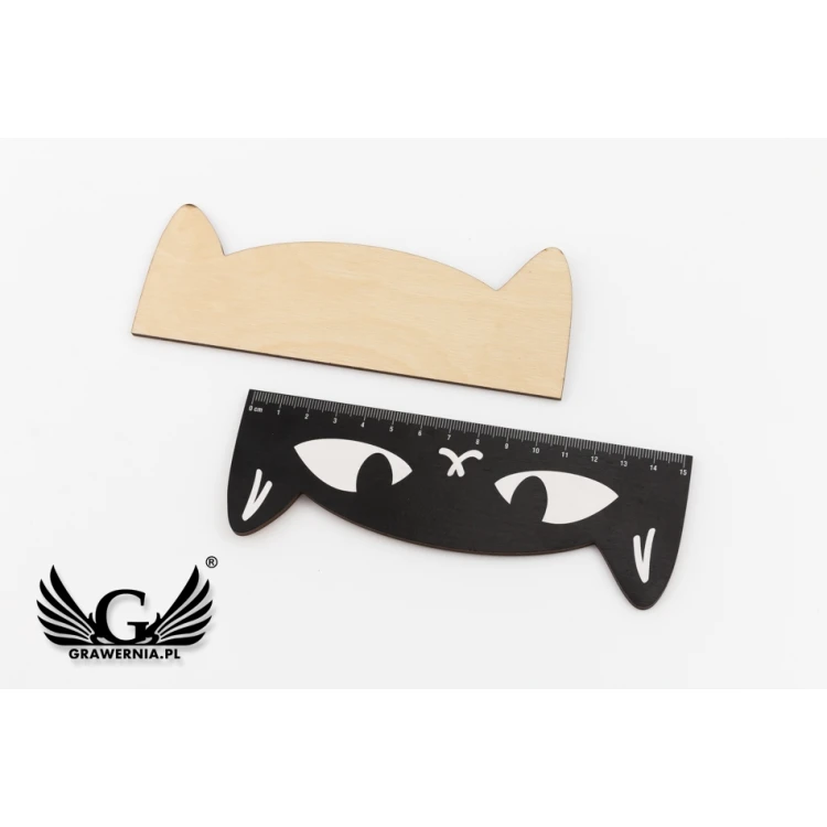 Wooden Rulers - Cats - Colorful UV Print - LIN005