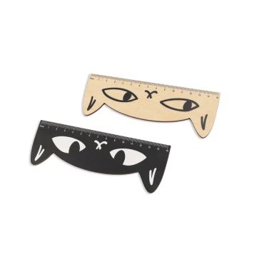 Wooden Rulers - Cats - Colorful UV Print - LIN005