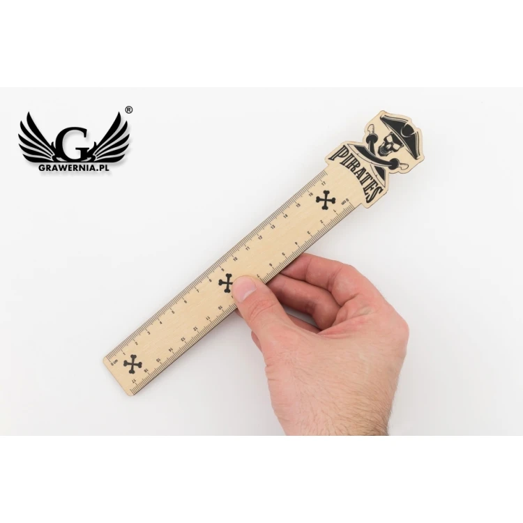 Wooden Rulers - Pirates - Colorful UV Print - LIN006