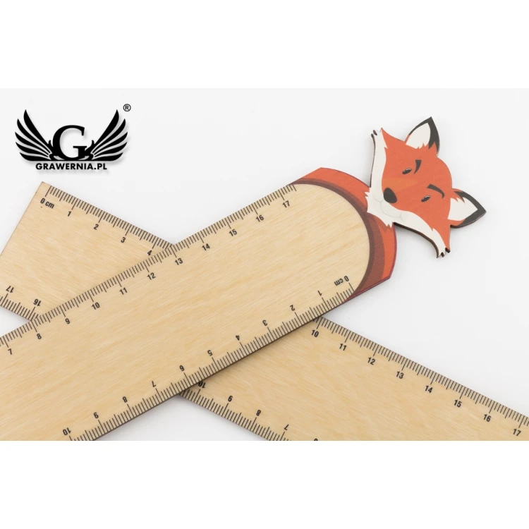 Wooden Rulers - Little Animals - Colorful UV Print - LIN004