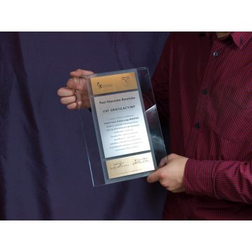CONGRATULATORY GLASS LETTER - DSZ017