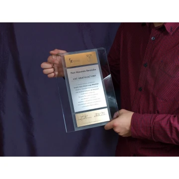 CONGRATULATORY GLASS LETTER - DSZ017