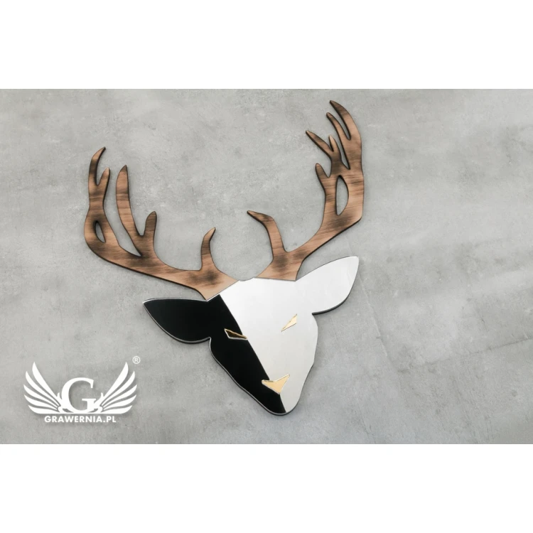 Decorative Mirror with Wood - WILD - LDK007