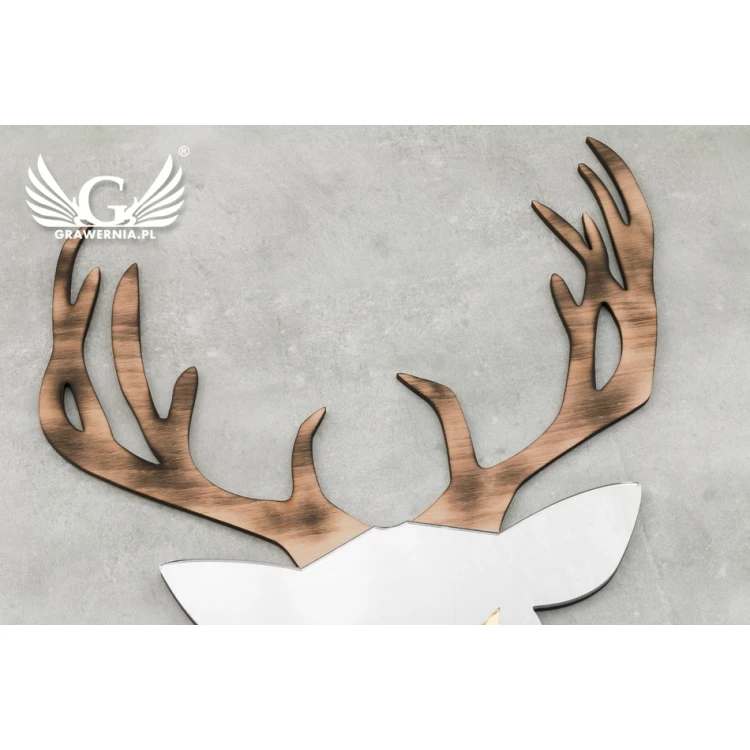 Decorative Mirror with Wood - WILD - LDK007