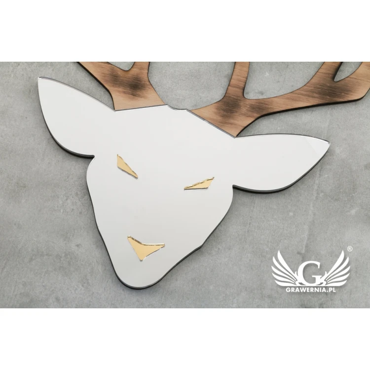 Decorative Mirror with Wood - WILD - LDK007