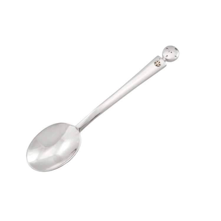 BAPTISM SPOON WITH FOUR-LEAF CLOVER - SRB023 design