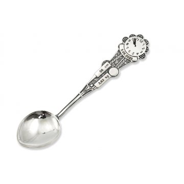 BAPTISM SPOON - CLOCK 2 - Holy Baptism Souvenir - SRB021 design
