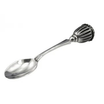 SPOON WITH RATTLE - SILVER - Holy Baptism Souvenir - SRB018 pattern