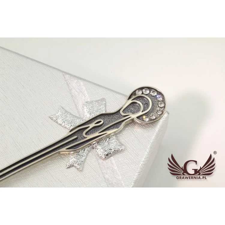 SPOON WITH THE IMAGE OF THE VIRGIN MARY - SILVER - Holy Baptism Souvenir - pattern SRB015